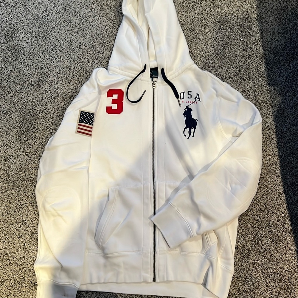 Ralph Lauren USA zip up hoodie